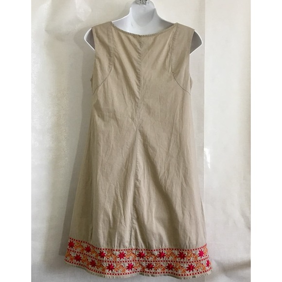 Calypso for Target Womens Dress Sz S Floral Embroidered Toupe/Pink Sheath A-Line - Picture 3 of 10